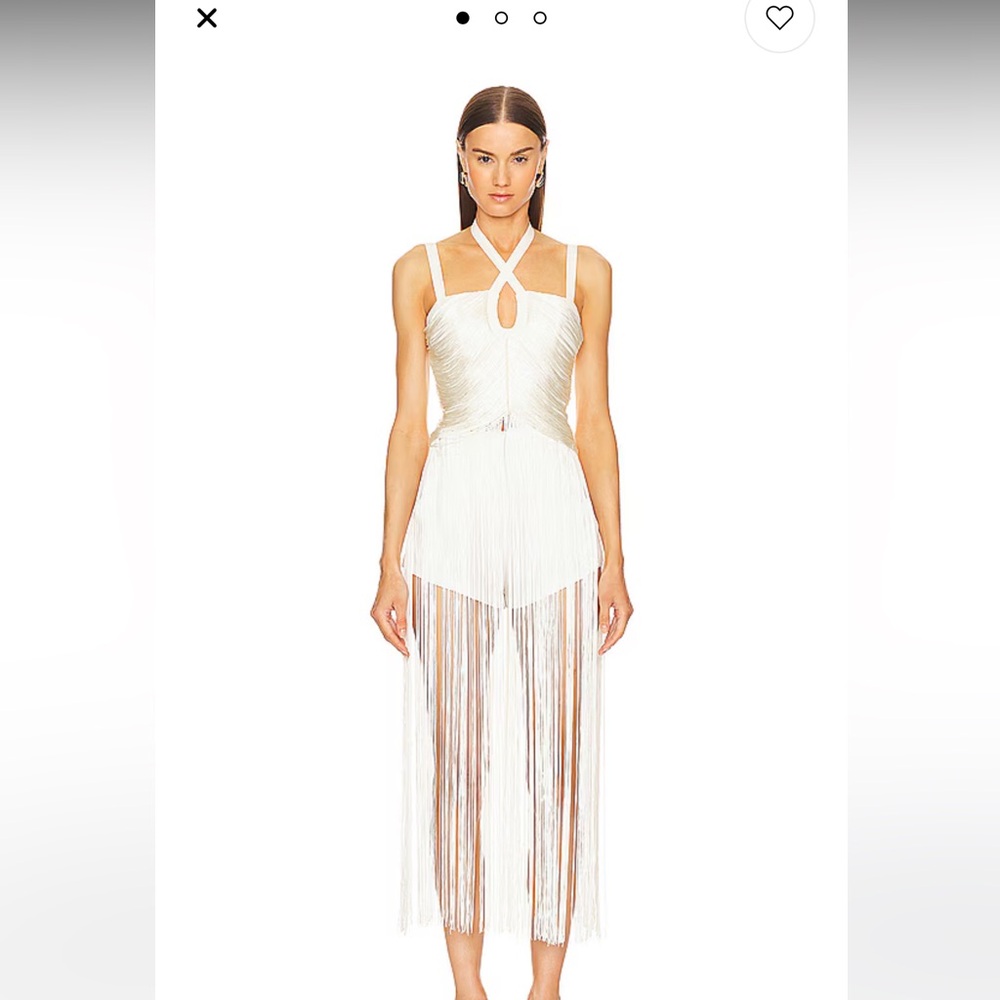 X REVOLVE ANGELICA MAXI TOP IN IVORY